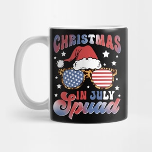 Christmas In July Funny Christmas In July Squad Xmas Leopard Mug